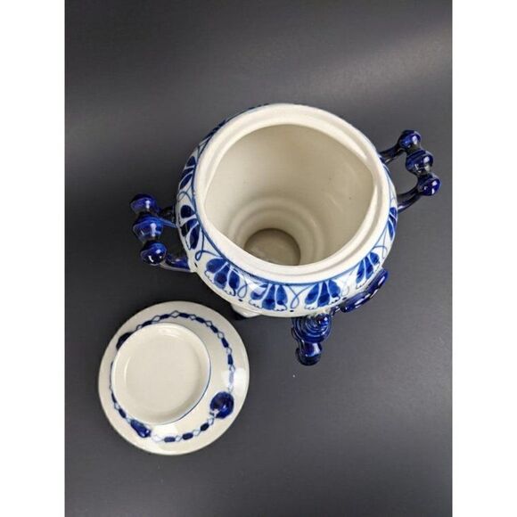 Blue and white Porcelain Urn, Gzhel porcelain Russian Urn - Picture 4 of 7